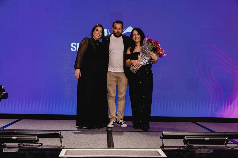 Homenagem no palco do Summit Rental Gestoras